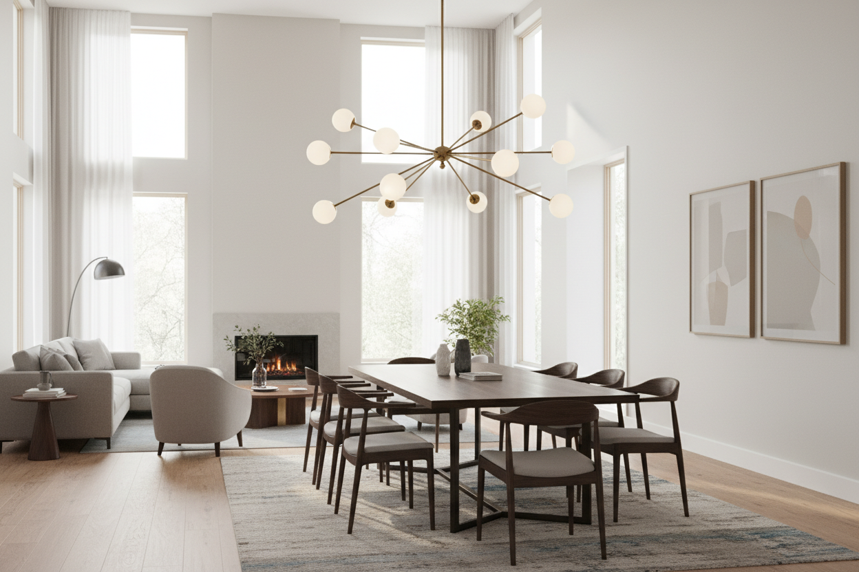 Modern chandelier lighting guide for stylish dining rooms with contemporary decor inspiration