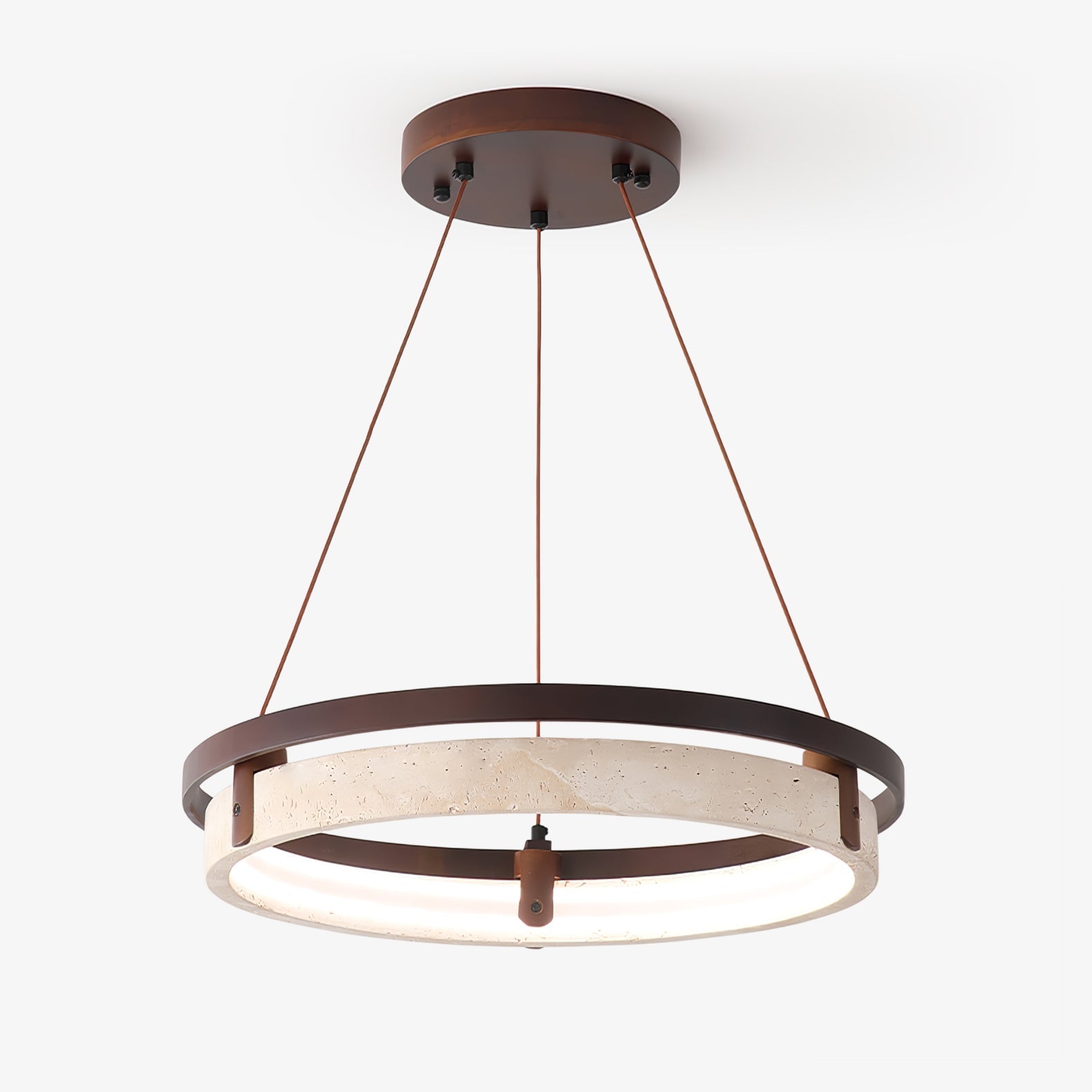 Orbit Travertine Pendant Light