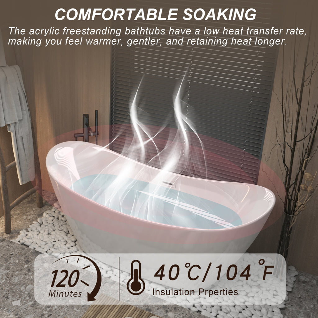 Premium Gloss White Freestanding Tub