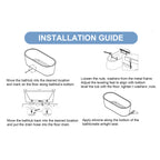 59" Glossy Acrylic Freestanding Tub
