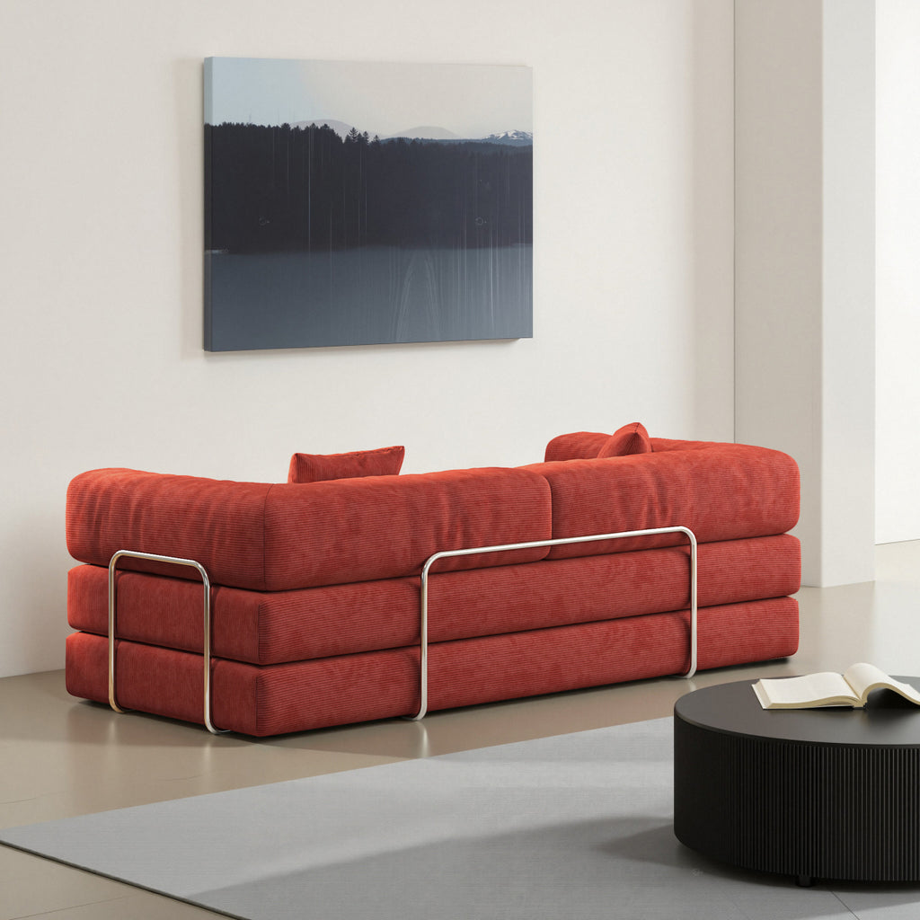 78.8" Modular Sectional Sofa Comfortable Armrest Sofa for Living Room