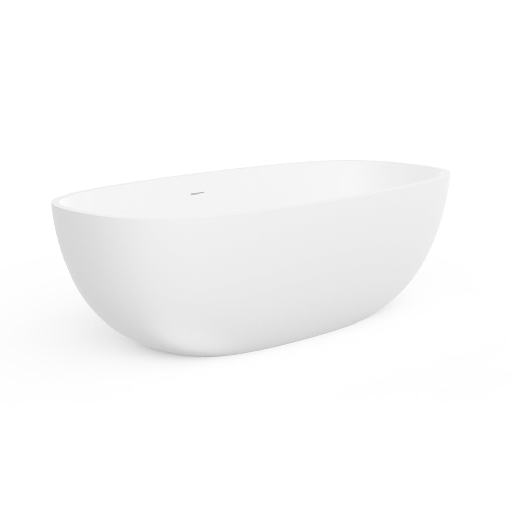 71 inch freestanding solid surface soaking bathtub for bathroom
