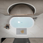 59" Glossy Acrylic Freestanding Tub