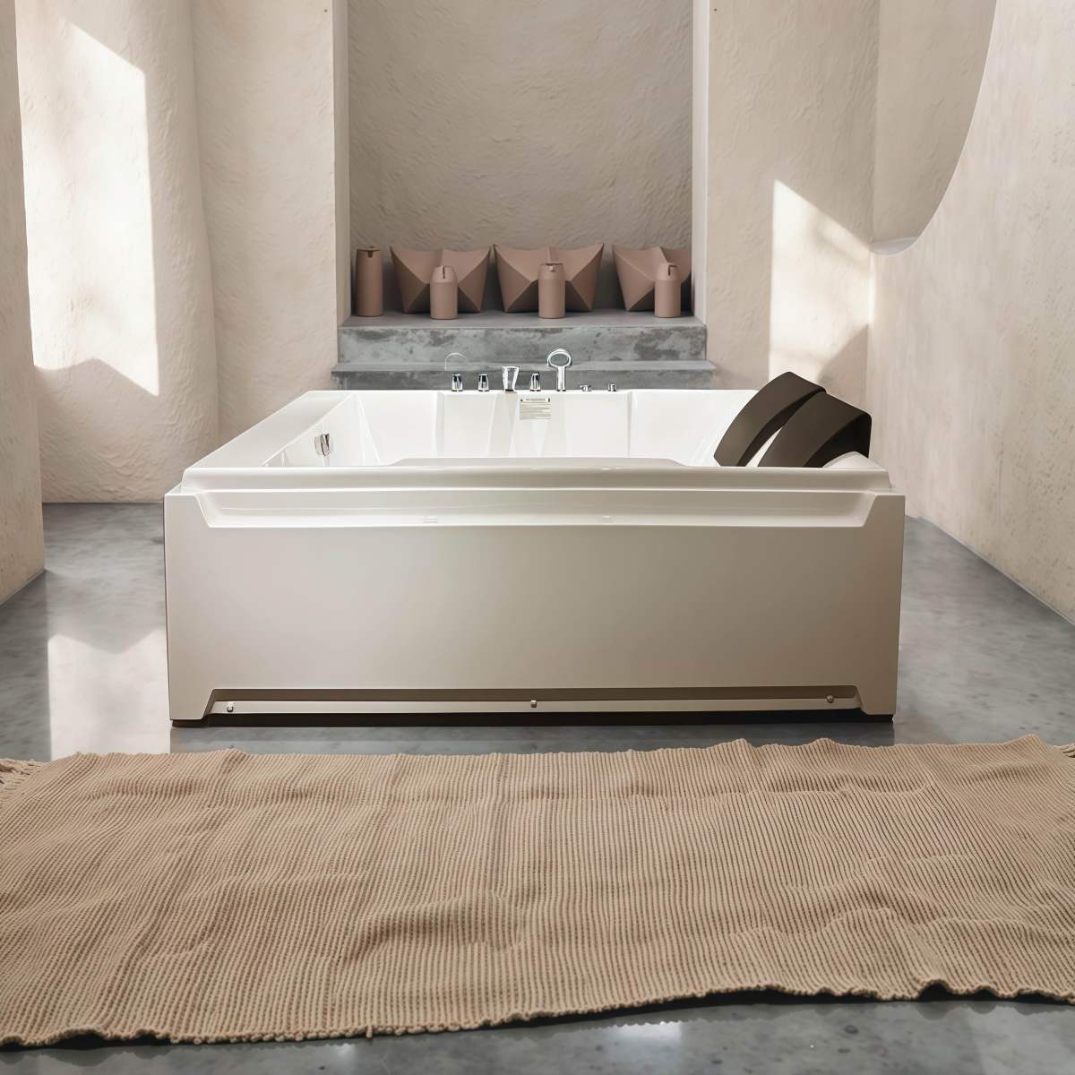 Luxury 2-Person Whirlpool Massage Tub
