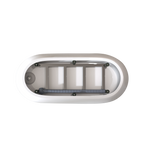 67"Special-shaped Freestanding Slipper Bathtub: Gloss White Finish, Chrome Overflow & Pop-Up Drain, cUPC Certified