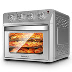 Plum Chef 27.5QT 6-in-1 Air Fryer Oven Countertop 1600W Silver Family Size