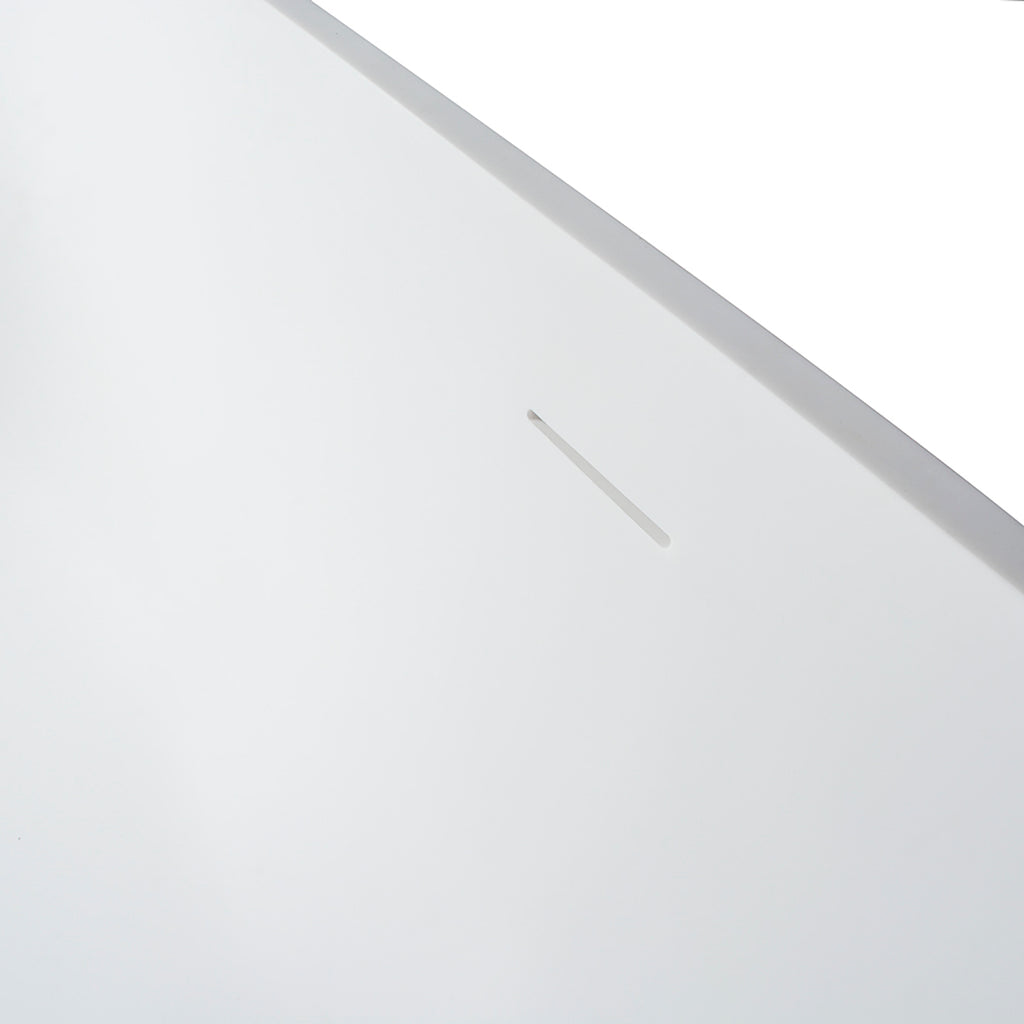 68.9 inch freestanding solid surface soaking bathtub for bathroom