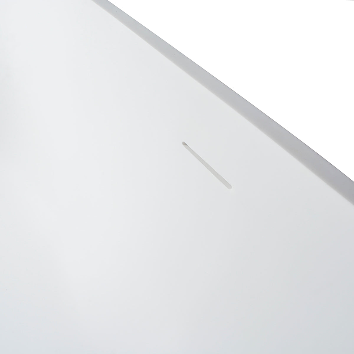 68.9 inch freestanding solid surface soaking bathtub for bathroom