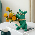 Cool Bulldog Statue Vase