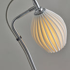 Ceramic Ribbed Floor Lamp