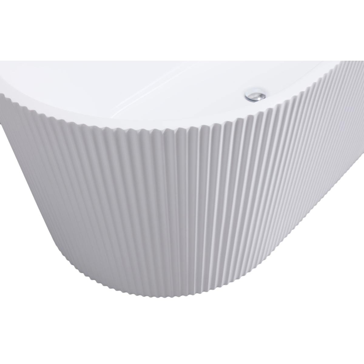 59" Glossy Acrylic Freestanding Tub