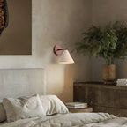 Conical Finley Travertine Wall Lamp