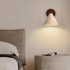 Conical Finley Travertine Wall Lamp