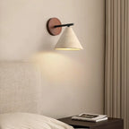 Conical Finley Travertine Wall Lamp