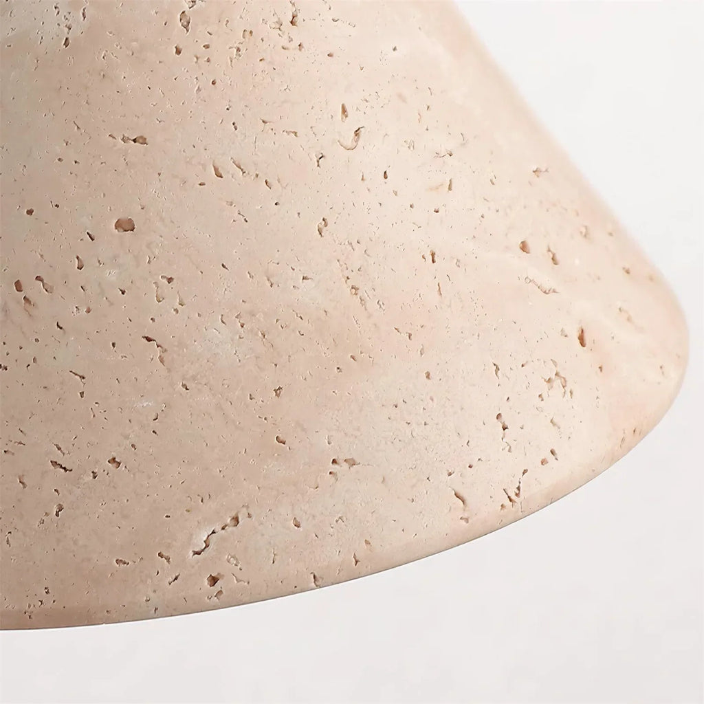 Conical Finley Travertine Wall Lamp