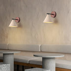Conical Finley Travertine Wall Lamp