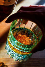 Edo Kiriko Starburst Crystal Whiskey Glass