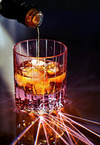 Edo Kiriko Starburst Crystal Whiskey Glass