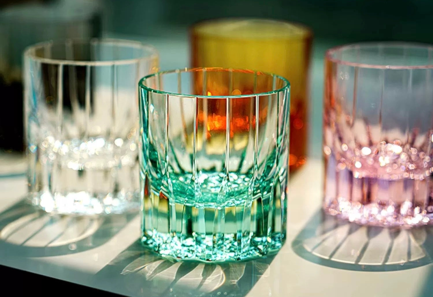 Edo Kiriko Starburst Crystal Whiskey Glass