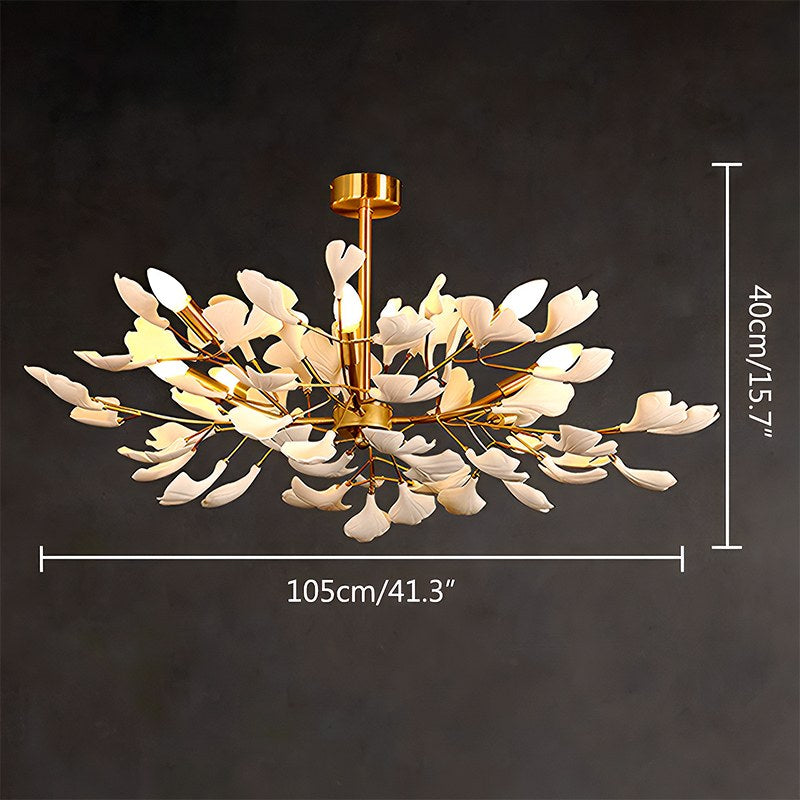 Gingko Chandelier-A for Bedroom Living Room