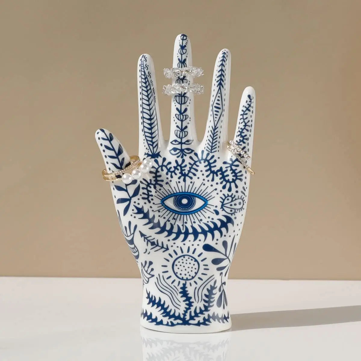 All-Seeing Eye Hand™ Ceramic Jewelry Stand