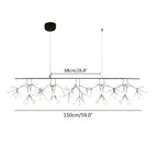 Black Firefly LED Chandelier