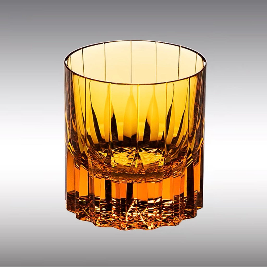 Edo Kiriko Starburst Crystal Whiskey Glass