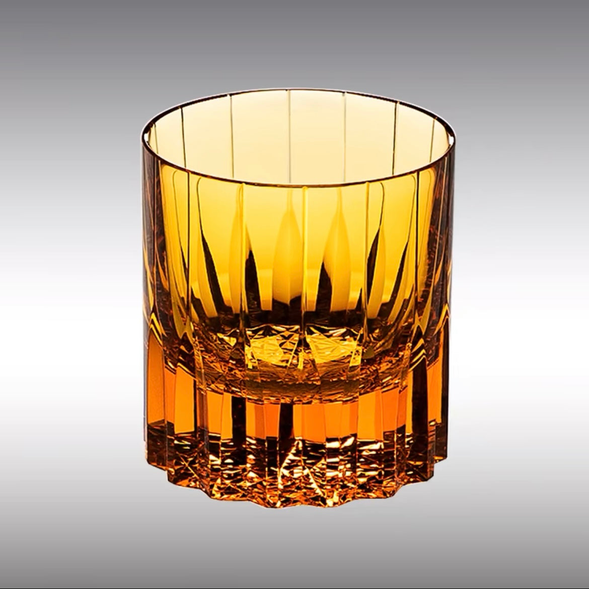 Edo Kiriko Starburst Crystal Whiskey Glass