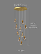 Bronze Gourd Chandelier