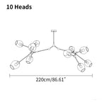 Freya Modern Glass Chandelier