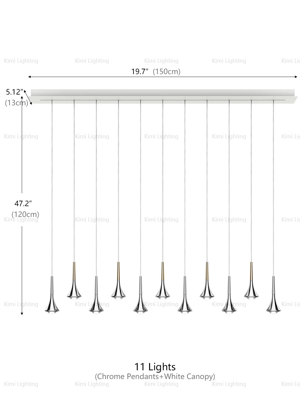 Rain Large Multi-Light Pendant Light