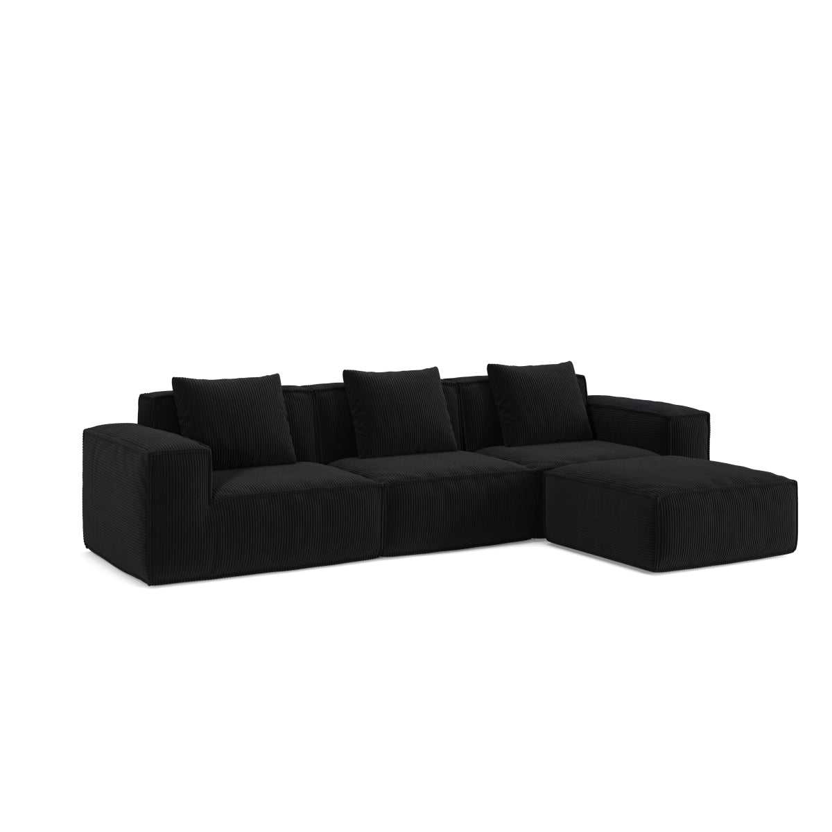 118" Modular Sofa, Convertible to Oversized Sofa Bed