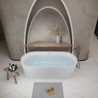 59" Glossy Acrylic Freestanding Tub