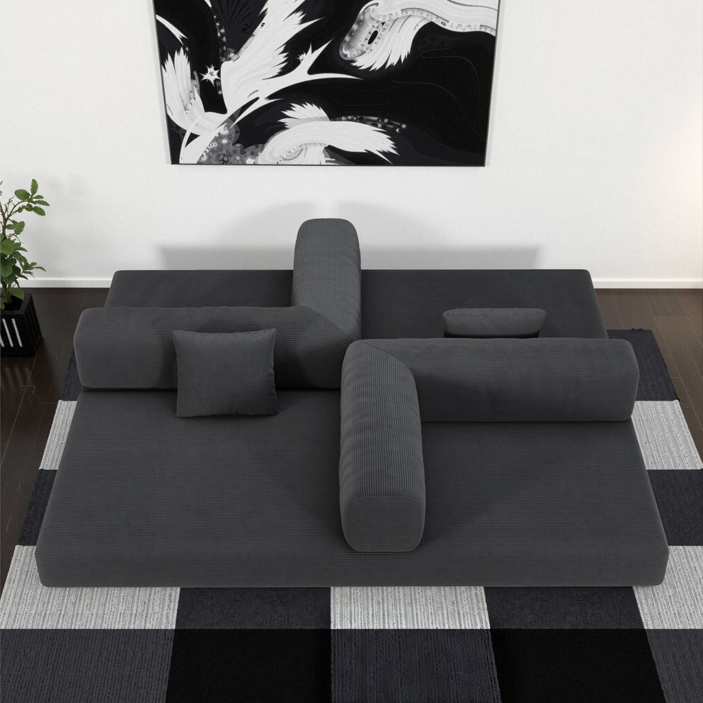 78.8" Modular Sofa, Comfortable Floor Sofa for Living Room