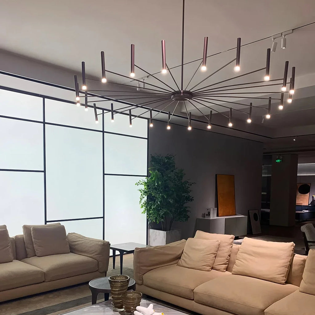 Modern Adjustable Candelabra Chandelier for Living Room