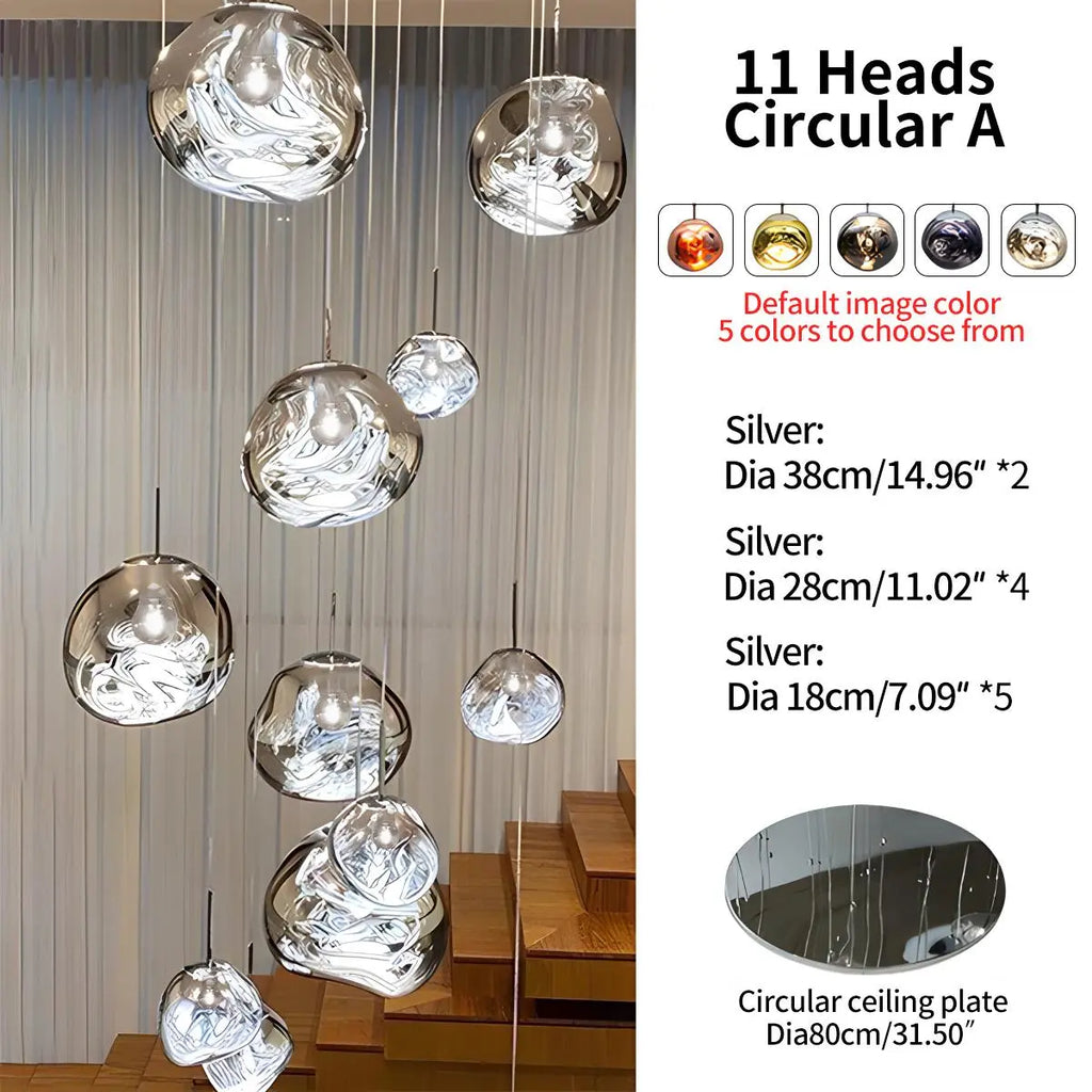 Large Lava Chandelier Customization