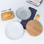 Hasami Ware Flower Fuwari Plate Pair Set