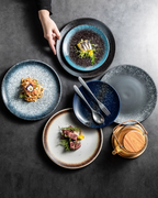 Neo Toji Vintage Underglaze Flat Plate