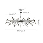 Modern Adjustable Candelabra Chandelier for Living Room