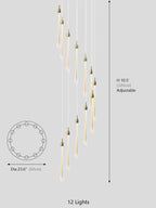 Allure Raindrop Shapes Chandelier