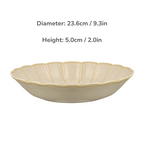 Mino Ware Retro Sweet White Glaze Plate