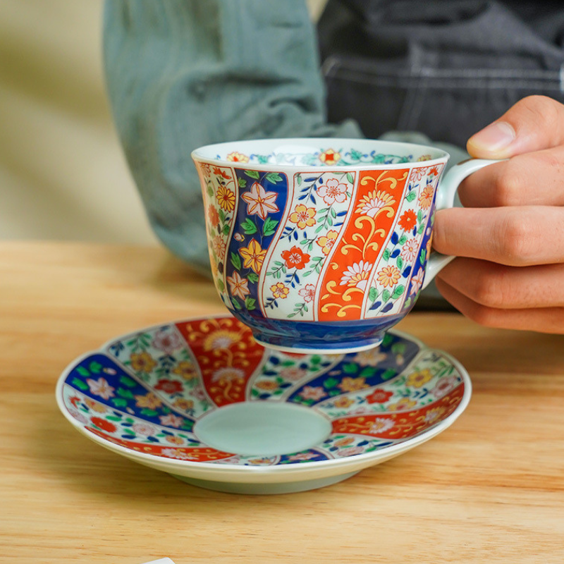 Mino Ware Ko-Imari Coffee Cup Gift Set