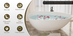 Luxury Stone Resin Soaking Tub