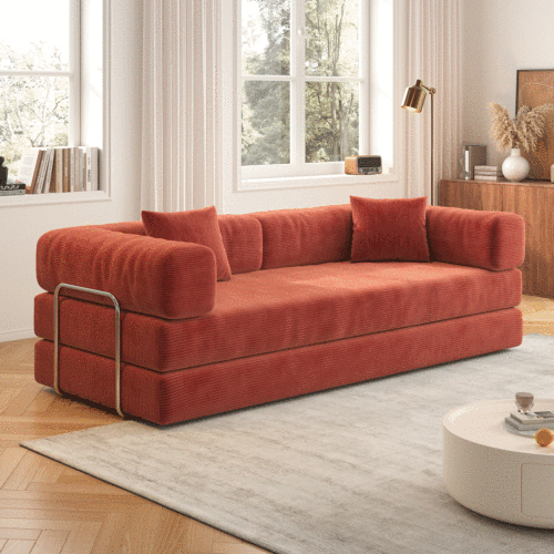 78.8" Modular Sectional Sofa Comfortable Armrest Sofa for Living Room