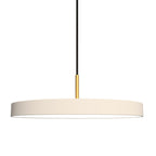 Pearl White / Brass / Medium: 16.9 in diameter Asteria Pendant Light OPEN BOX