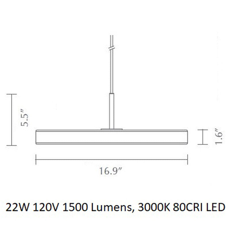 Pearl White / Brass / Medium: 16.9 in diameter Asteria Pendant Light OPEN BOX
