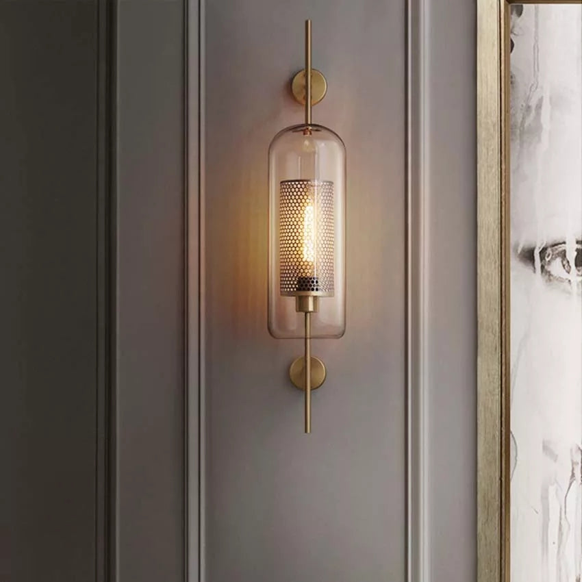 MILANA Clear Glass Shade Sconce Wall