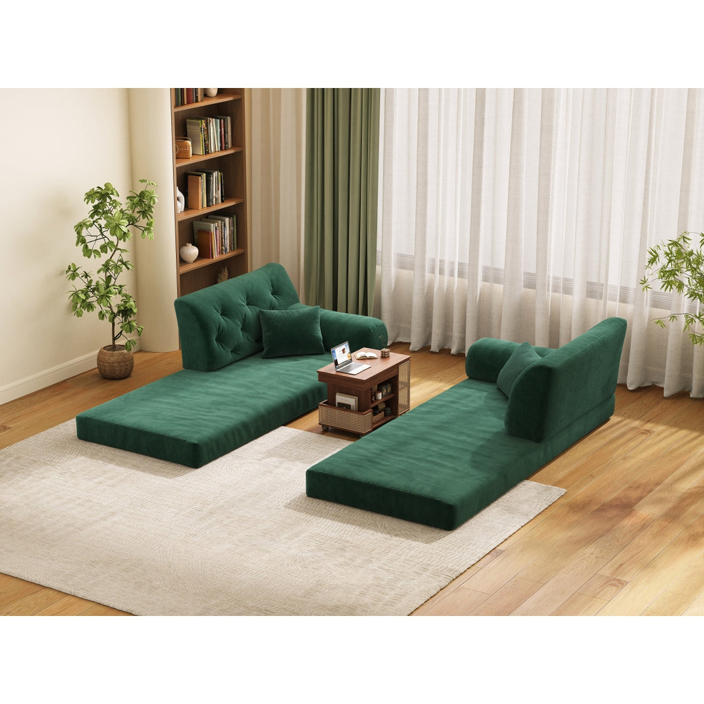 78.8" Modular Sofa Comfortable Floor Sofa Bed for Living Room