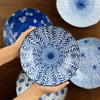 Mino Ware Botanical Series Underglaze Salad Plate