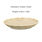 Mino Ware Retro Sweet White Glaze Plate